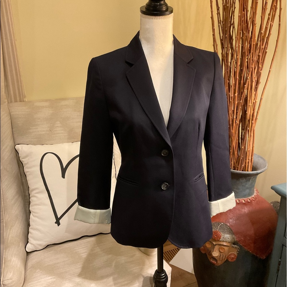 J.Crew 100% Wool Navy Blazer 💙